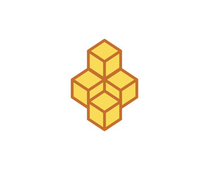 Line blockchain icon