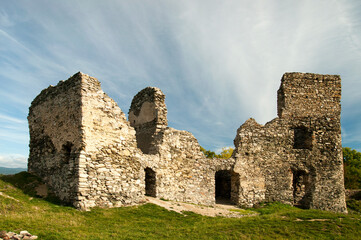 Fototapeta na wymiar Ruin of an old castle, Brnicko Czech Republic