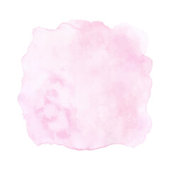 Abstract watercolor light pink paint texture on white background