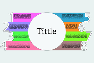 8 option infographic design