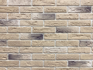 beige brick wall. stone wall texture. masonry
