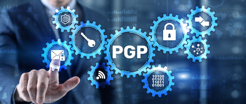 PGP. Pretty Good Privacy. Encryption and Security concept 2021