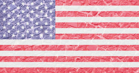USA United States of America Flag. Vintage style