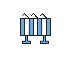 Banner flat icon. Thin line signs for design logo, visit card, etc. Single high-quality outline symbol for web design or mobile app. Marketing outline pictogram.