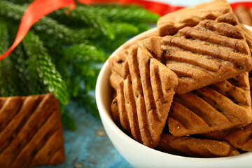Fototapeta na wymiar Homemade delicious oven fresh chocolates sugar free cookies.