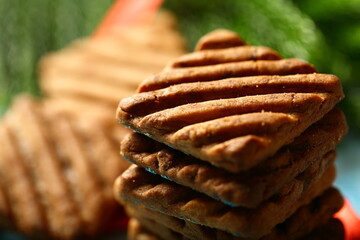 Fresh baked chocolate sugar free cookies biscuits