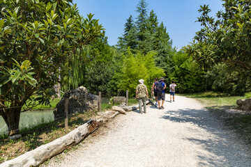 Visitors visit the Parco Natura Viva of Bussolengo © lapas77