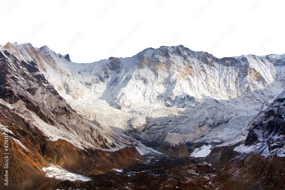 Wall mural Mount Annapurna 1 from Mt Annapurna south base camp