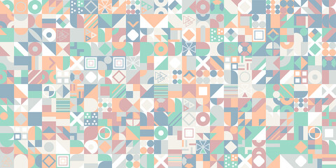 Abstract pattern design in Geometric flat style for web banner, business presentation, branding package, fabric print, wallpaper