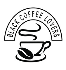 Vector coffee logos. Isolated background