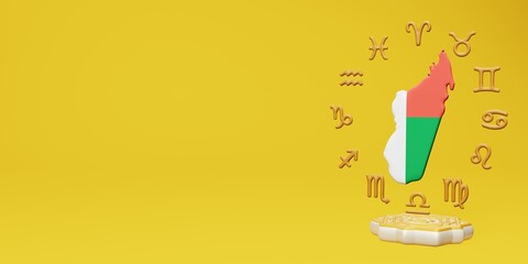 3d rendering of the use of the zodiac constellations in Madagascar