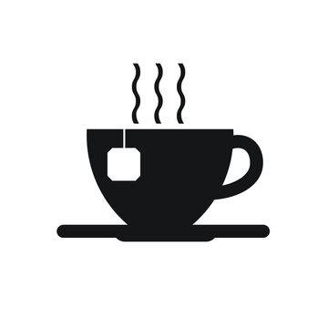 Tea label vector design, logo, clip art, object, symbol