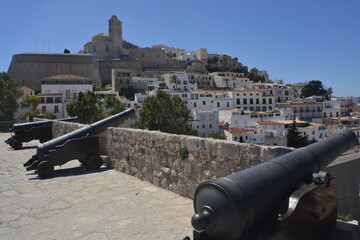Fototapeta na wymiar View of the city Ibiza