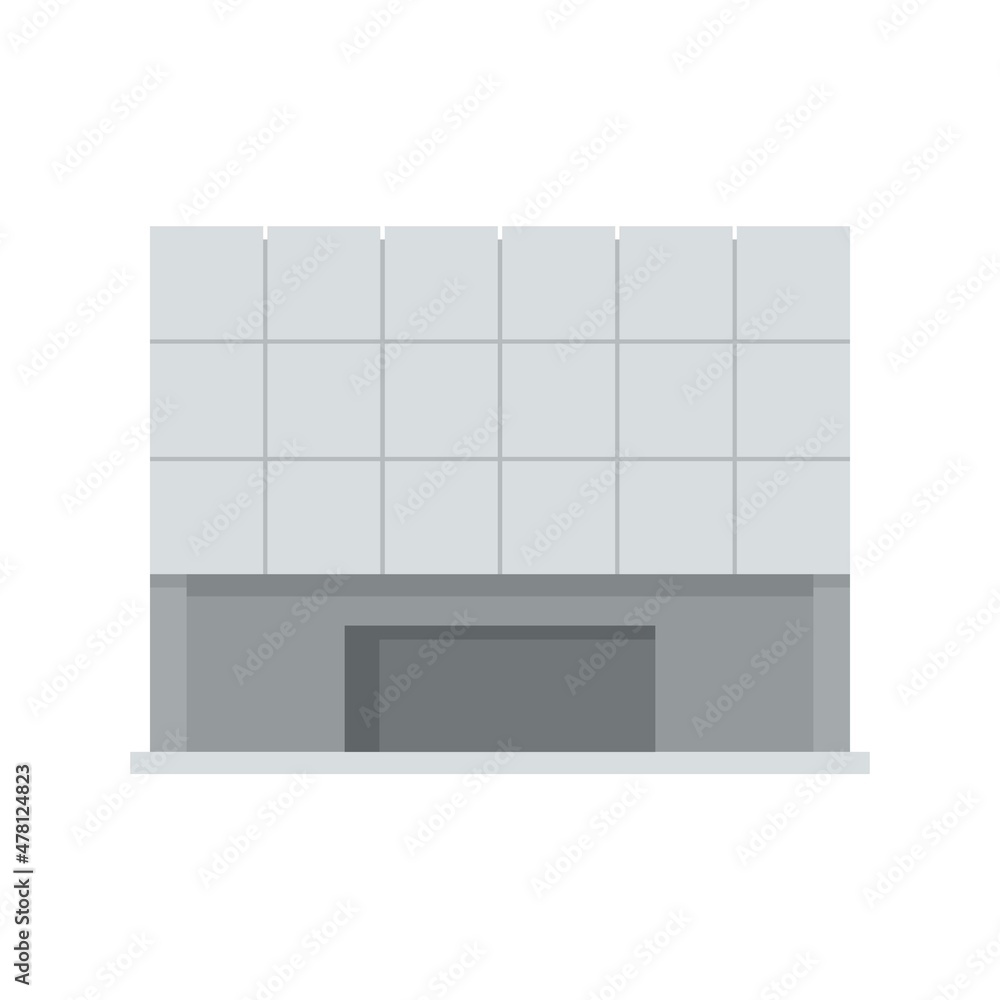 Poster modern theater icon flat isolated vector