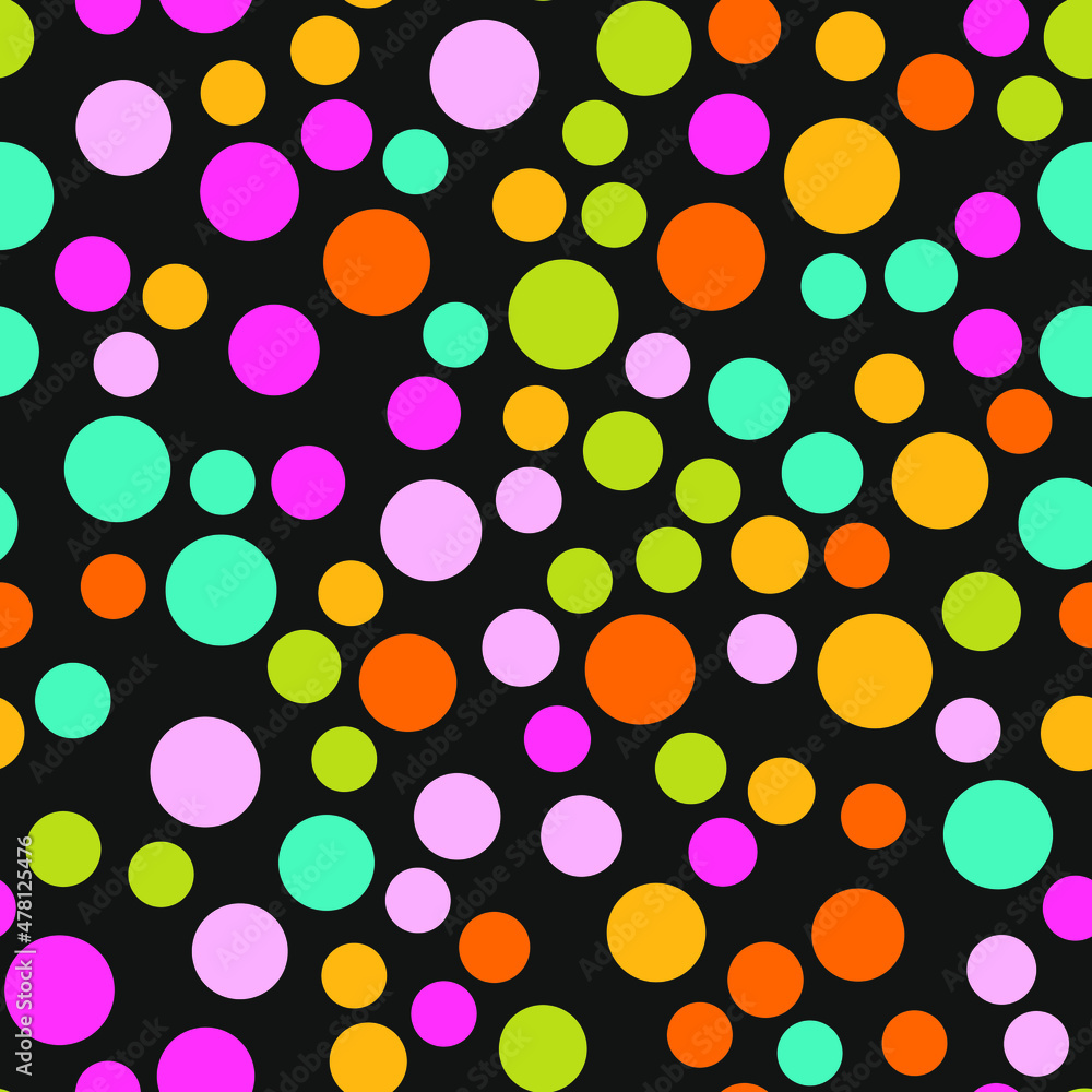 Poster simply seamless geometric pattern with circles. abstract background texture.