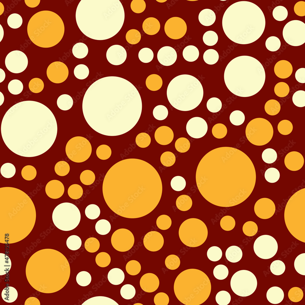 Poster simply seamless geometric pattern with circles. abstract background texture.