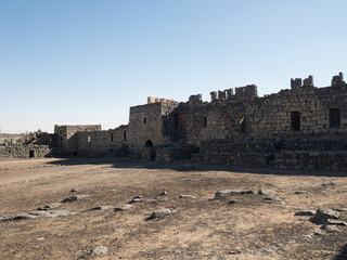 Fototapeta na wymiar Castillo Al-Azraq, en Jordania, Asia