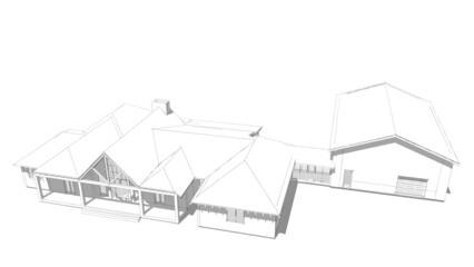 house sketch drawing