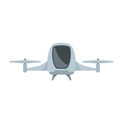 Traffic air taxi icon flat isolated vector © anatolir
