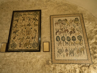 Cripta de la Capilla de la Decapitación de San Juan Bautista, en Madaba, en Jordania, Asia
