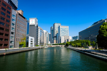 大阪市 淀屋橋、中之島の高層ビル群