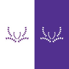 Fresh Lavender flower logo vector