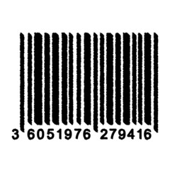Bar Code isolated on white background. Universal Product Scan Code in doodle style.