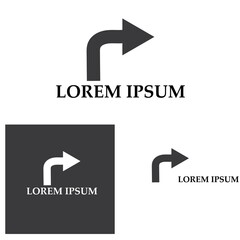 Arrow vector illustration icon Logo Template design