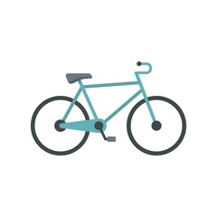 Swedish bike icon flat isolated vector