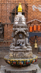 hindu buddist staute and  temple in kathmandu country