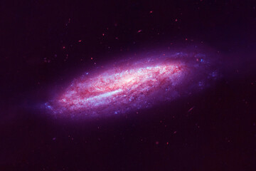 Pink space nebula. Elements of this image furnished by NASA