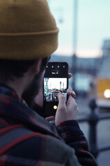 person taking pictures