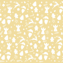Christmass gold pattern.Vector illustration.