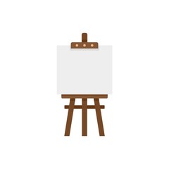 Easel icon flat isolated vector
