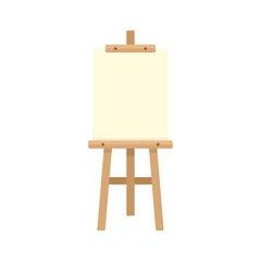 Board easel icon flat isolated vector