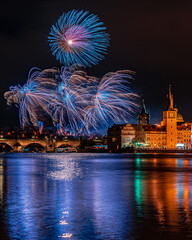 fireworks, night, celebration, firework, festival, light, city, holiday, new, sky, water, party,...