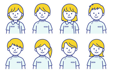 医療 整体 治療 エステ 人物 イラスト 男性 女性 ベクター AI 素材