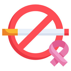 NO SMOKING flat icon