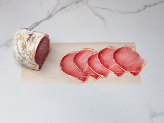 ham on a marble table - 478148821