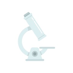 Chicken pox microscope icon flat isolated vector