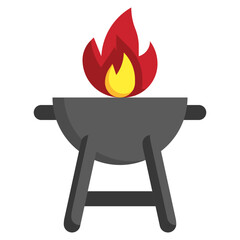 BBQ flat icon