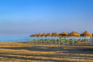 Beach in Torremolinos, Spain
