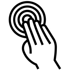 4X DOUBLE TAP line icon