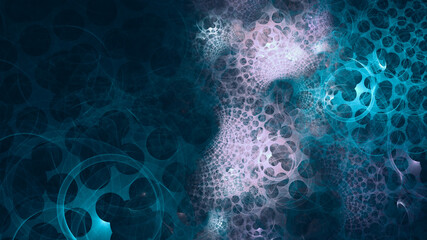 Beautiful abstract background for art projects, cards, business, posters. 3D illustration, computer-generated fractal