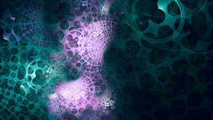 Beautiful abstract background for art projects, cards, business, posters. 3D illustration, computer-generated fractal
