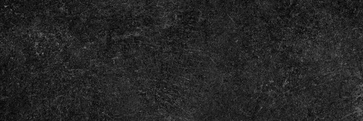 Blank wide screen Real chalkboard background texture in college concept for back to school panoramic wallpaper for black friday white chalk text draw graphic. Empty surreal room wall blackboard pale.