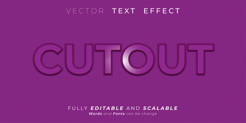 Cutout Text effect, Editable 3d style text tittle