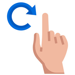 Obraz premium ROTATE flat icon