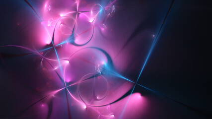 Beautiful abstract background for art projects, cards, business, posters. 3D illustration, computer-generated fractal