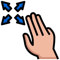 3X FREE DRAG Filled Outline